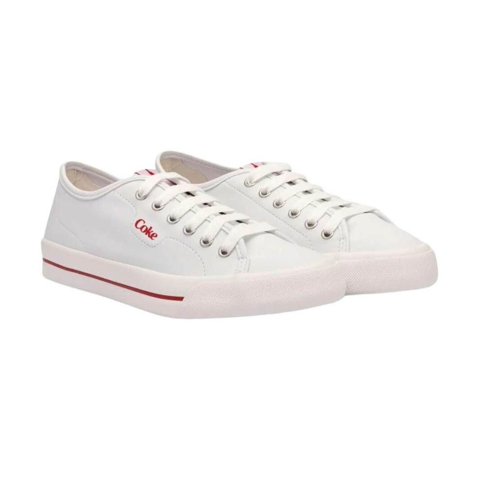 Tênis Feminino Coca-Cola Cc2453 Chandler Town Branco Branco 4