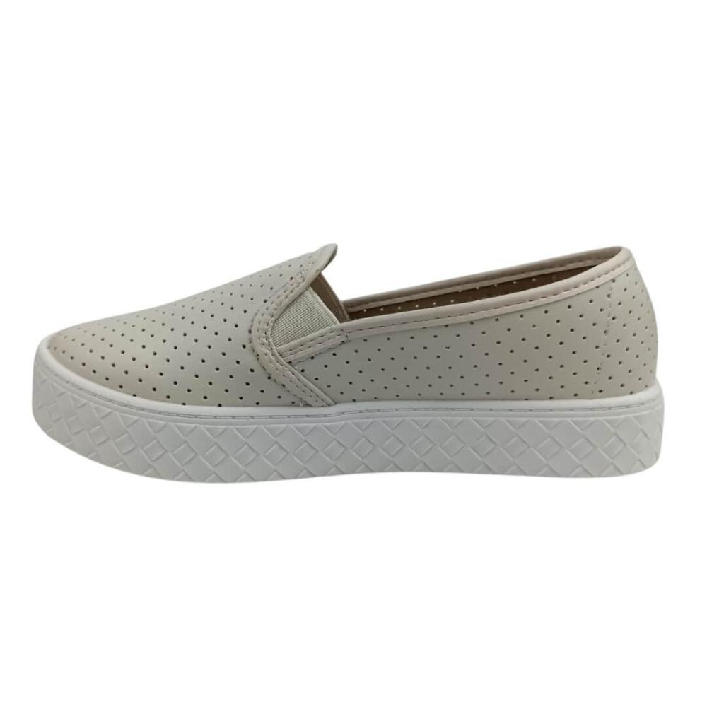 Tênis Feminino Moleca 5712304 Napa Off White Branco 2