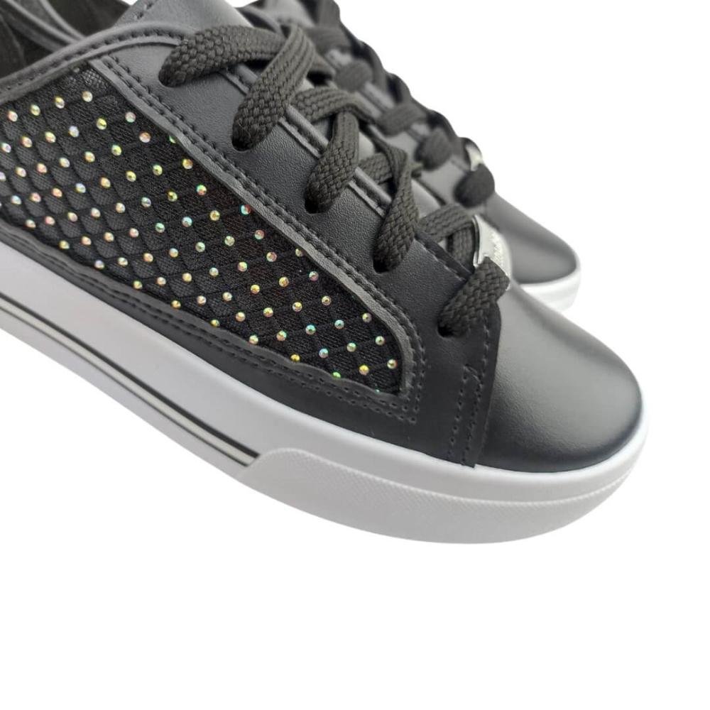 Tênis Feminino Moleca 5667343 Preto Brilho  Preto 4