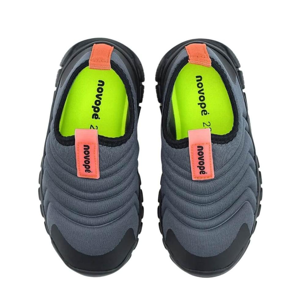 Tênis Infantil Menino Novopé 99001125 Preto/ Cinza Cinza/Preto 4