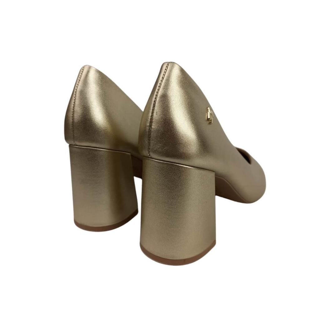 Scarpin Feminino Usaflex Ah0508030 Ouro Dourado 4