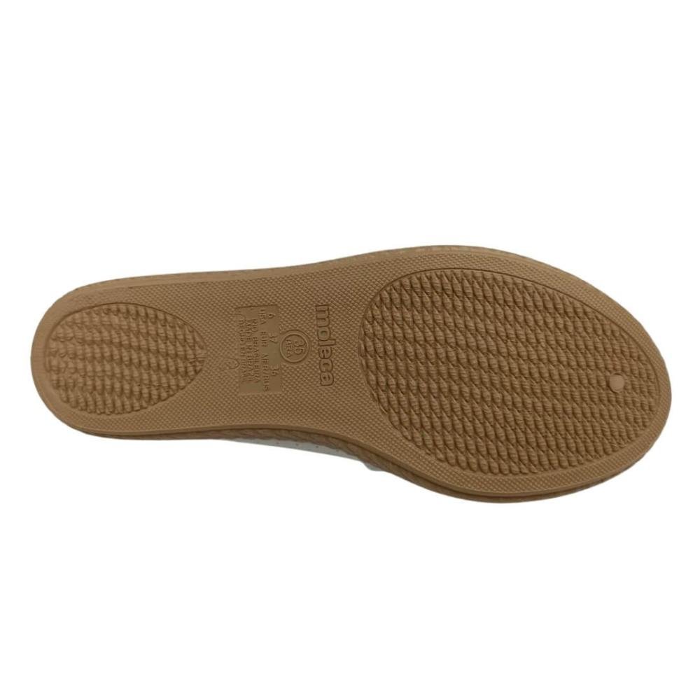 Sapatilha Feminina Moleca 5287.210 Nobuck Off White Branco 4
