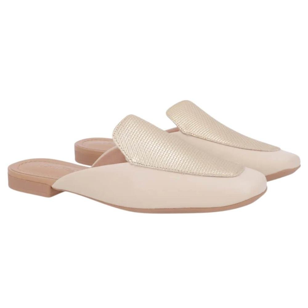 Mule Feminino Usaflex Ag4024006 Ouro Dourado 2