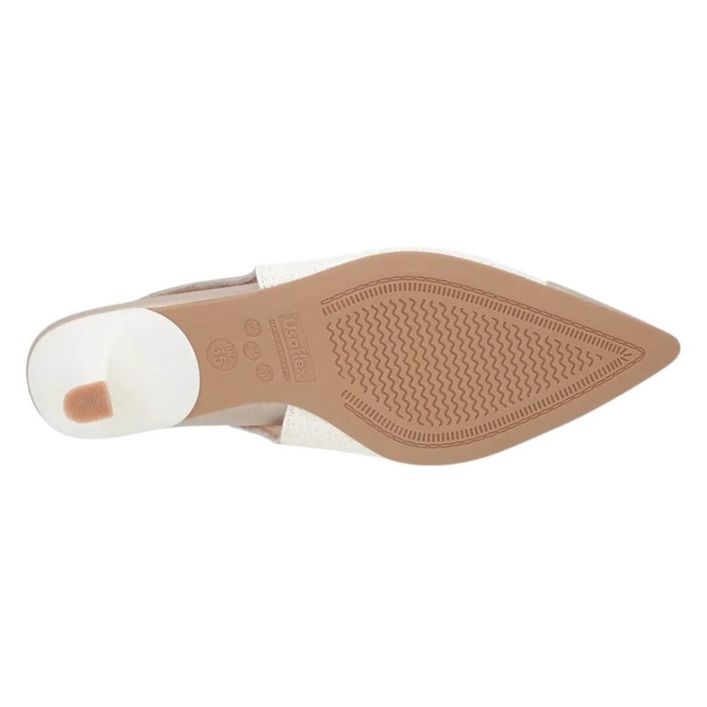 Sapato Feminino Usaflex Am0503003 Slingback Branco 5