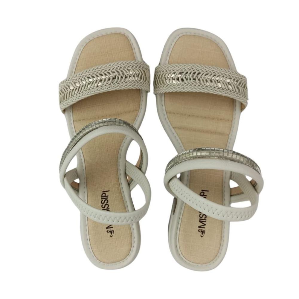 Sandália Feminina Mississipi Mb122  Bege 2