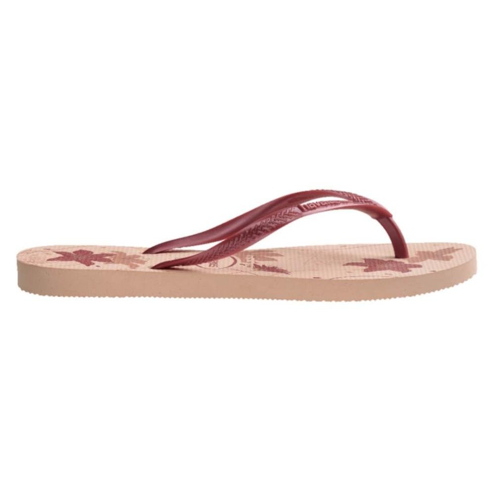 Sandália Feminina Havaianas Slim Organic Fc Rosa/Rose Gold Rosa 3