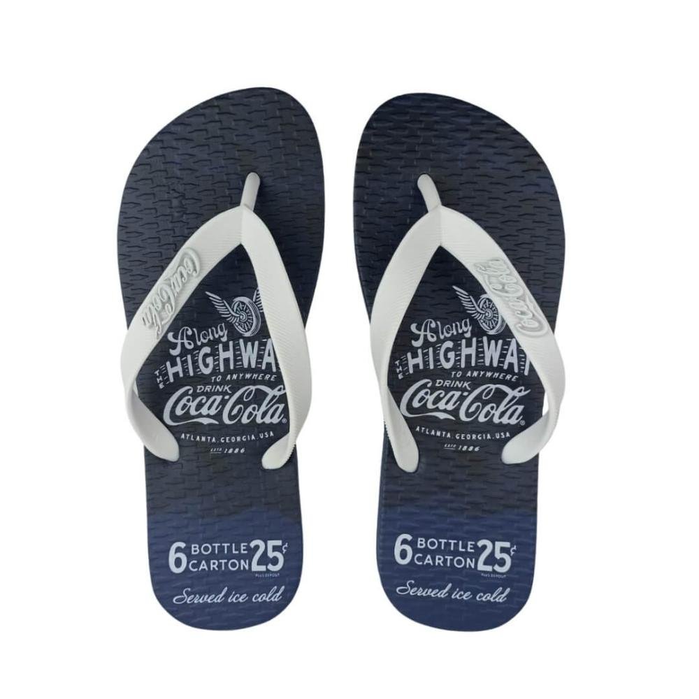 Sandália Masculina Coca-Cola Cc4356 Paper Azul 1