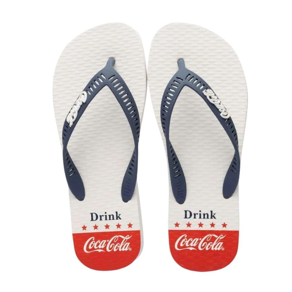 Sandália Masculina Coca-Cola Cc4435 Gove 2 Branco 1