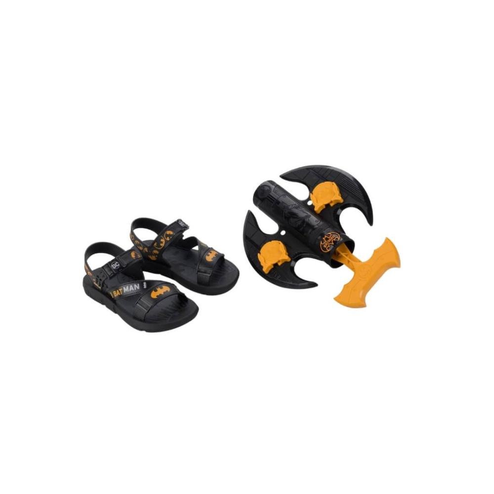 Sandália Infantil Menino Grendene 23111 Batman c/ Lançador Preto Preto 3