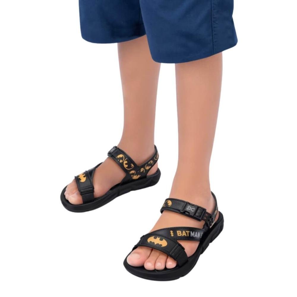 Sandália Infantil Menino Grendene 23111 Batman c/ Lançador Preto Preto 4