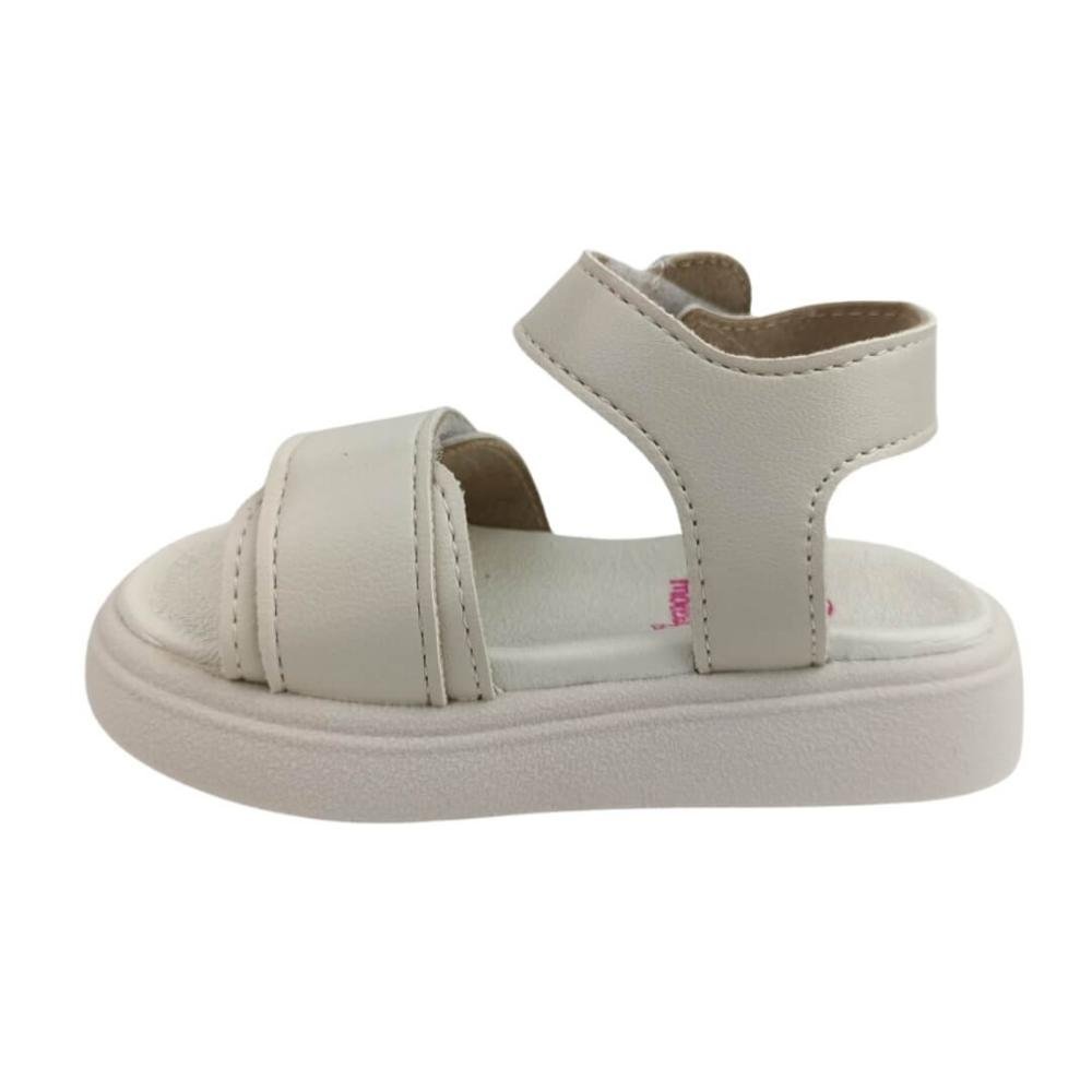 Sandália Infantil Menina Molekinha 2733.102 Baby Off White Branco 2