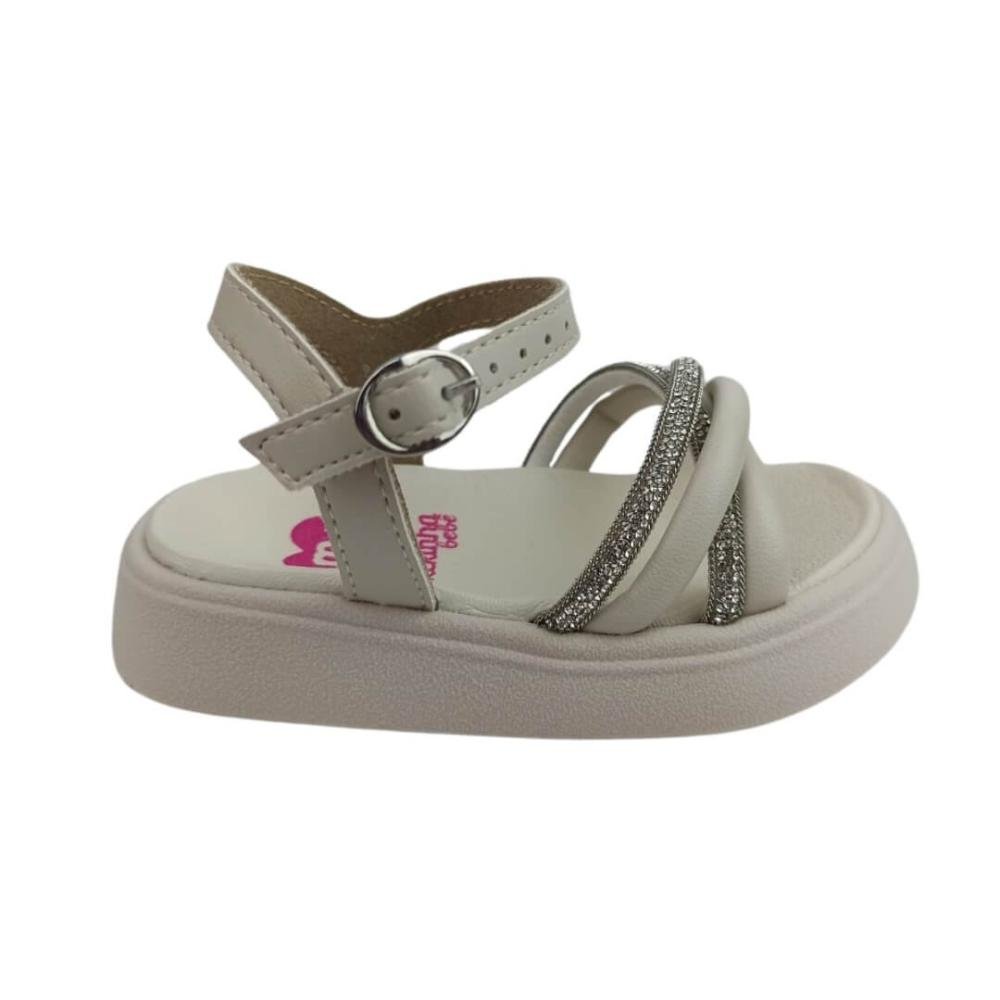 Sandália Infantil Menina Molekinha 2733.104 Baby Off White Branco 1