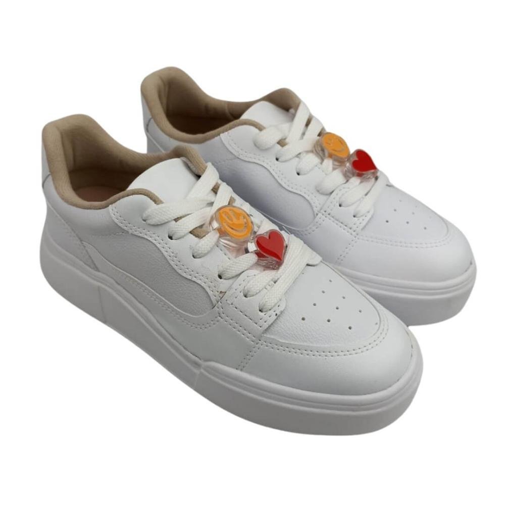 Tênis Feminino Moleca 5808.103 Branco Branco 3