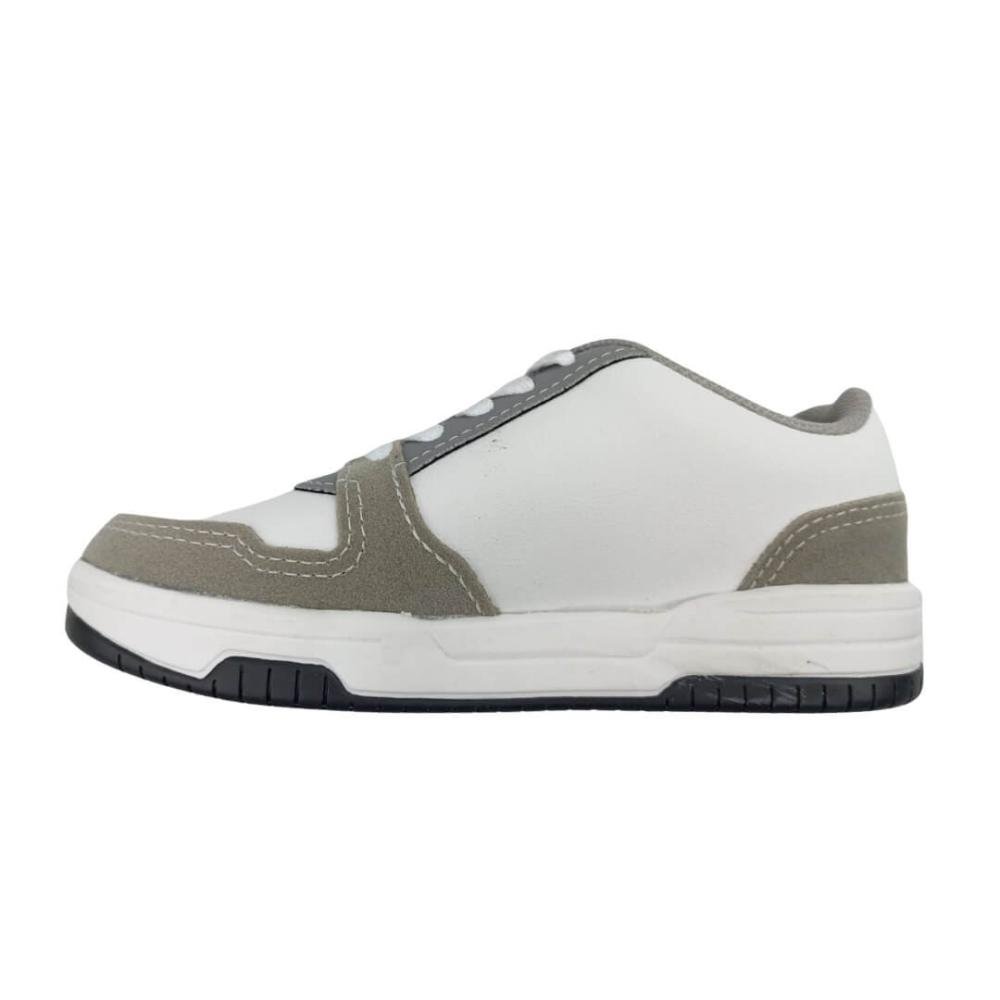 Tênis Infantil Menino Molekinho 2852.111 Branco/Cinza Branco 2
