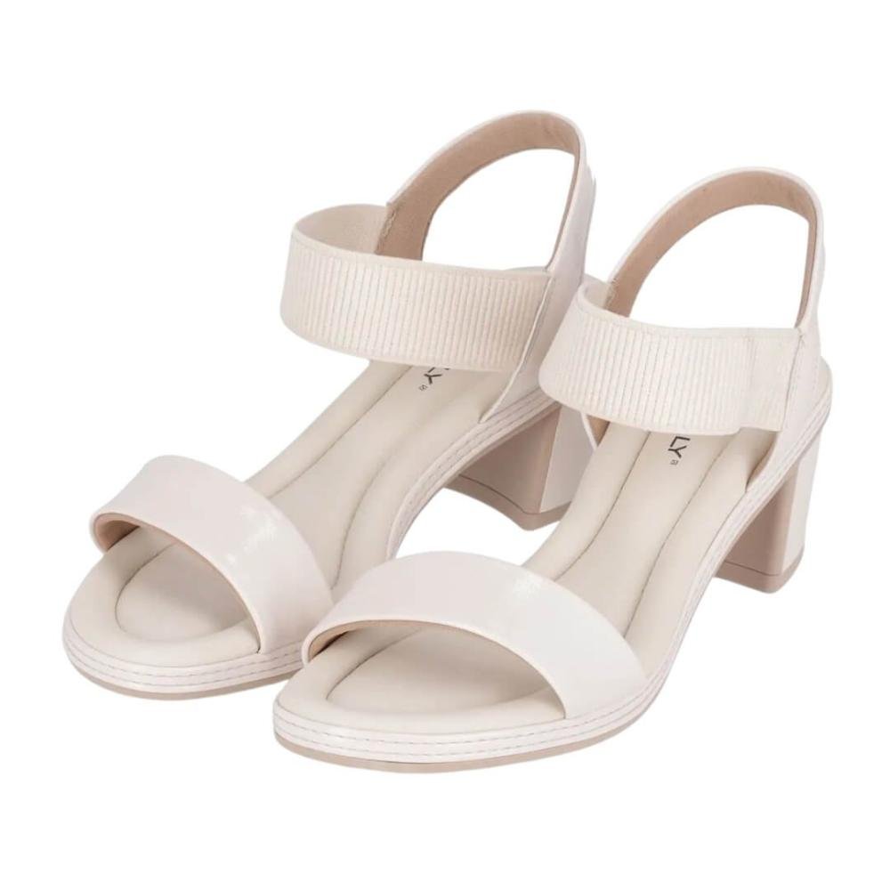 Sandália Feminina Piccadilly 566056-14 Paola Amêndoa Off White 2