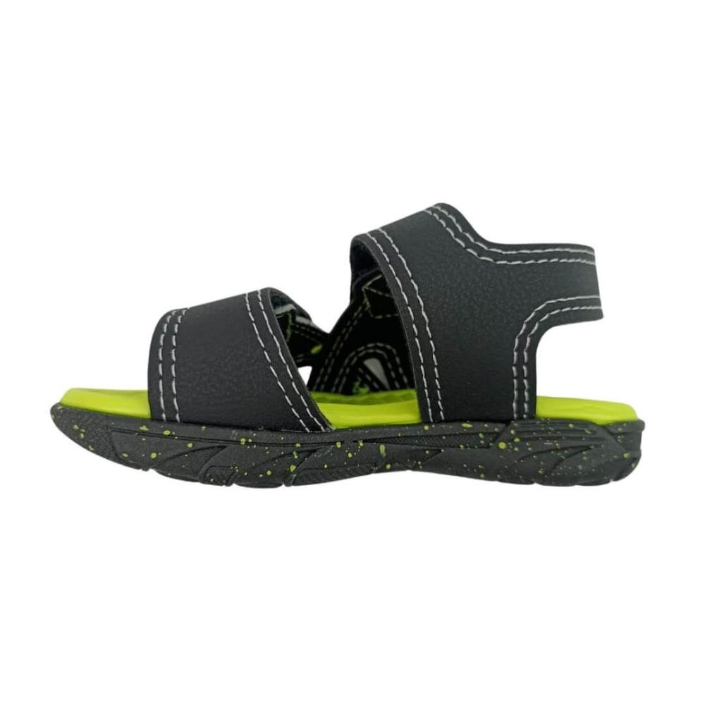 Sandália Infantil Menino  Molekinho 2135.763 Preto/ Verde Preto 2