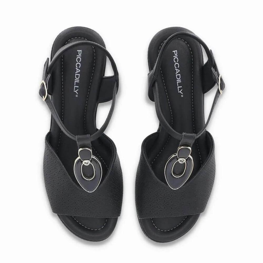 Sandália Feminina Piccadilly 566060-5 Paola Joanete  Preto 3