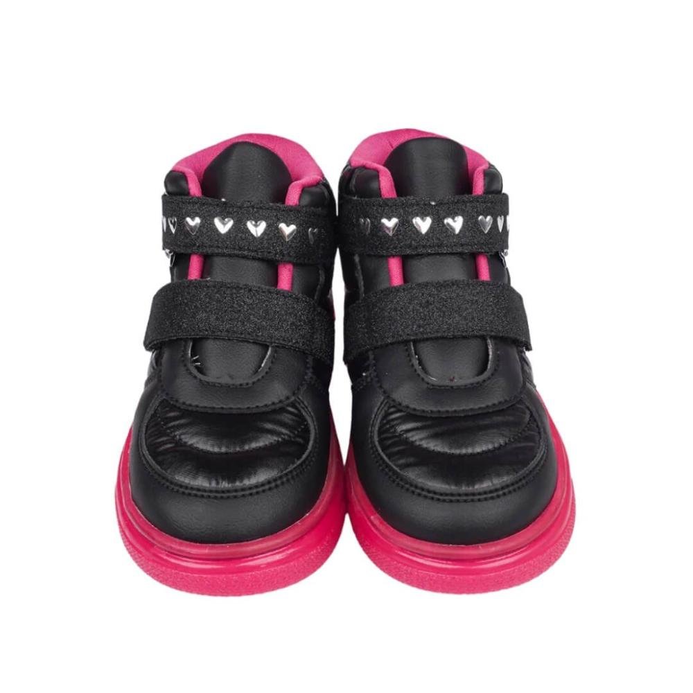 Tênis Infantil Menina Pampili 483.005 Sneaker Matelassê Comfy Luz Preto 3