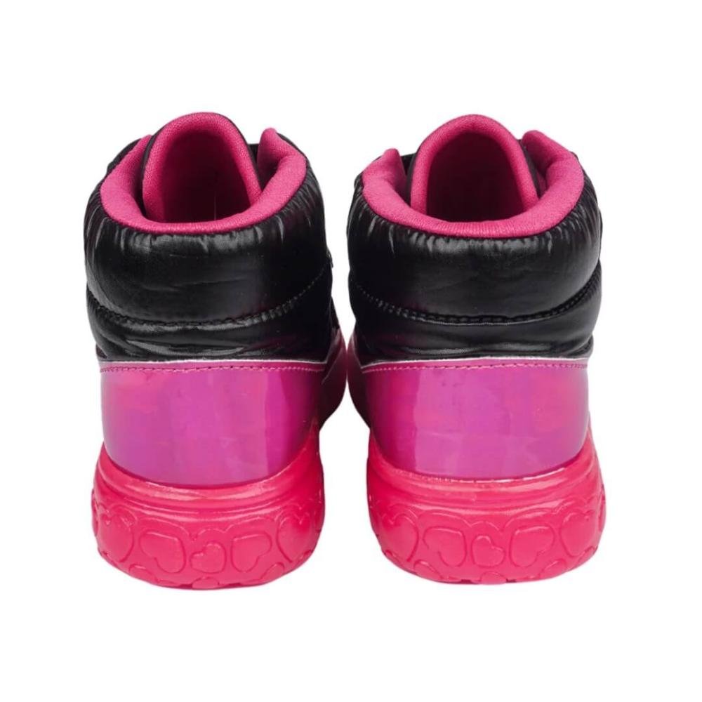 Tênis Infantil Menina Pampili 483.005 Sneaker Matelassê Comfy Luz Preto 5