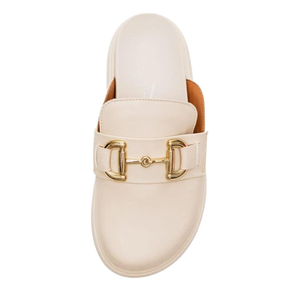 Mule Clog Feminino Vizzano 1434.104 Off White Branco 3
