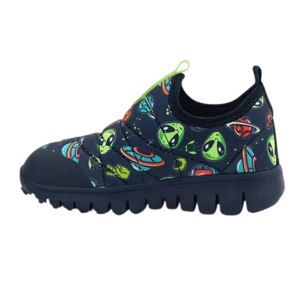 Tênis Novopé Infantil Menino Alienígena Flex 10001273 Azul 3