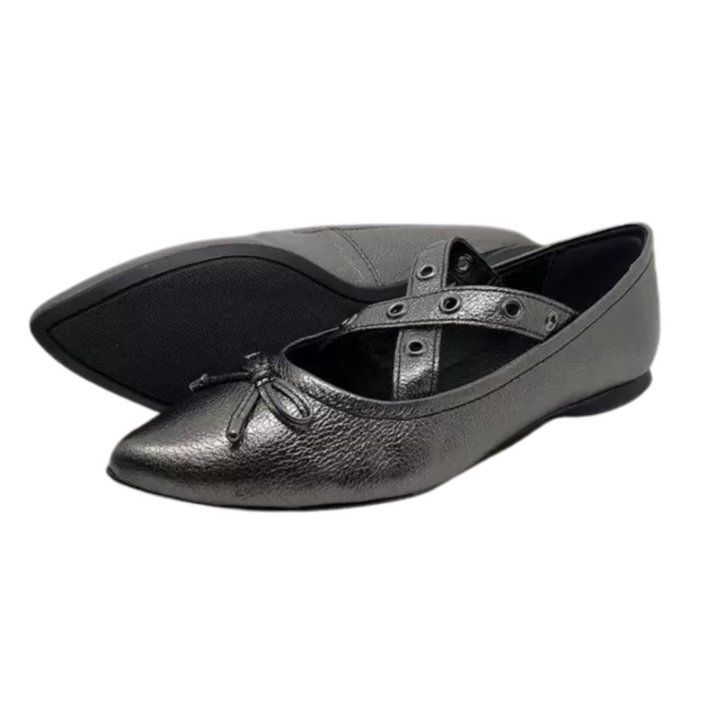 Sapatilha Feminina Mary Jane Bottero Roma 360402-1 Prata 4