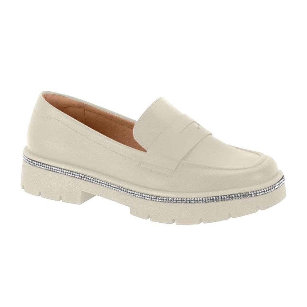 Loafer Feminino Vizzano 1422.200 off white Branco 1