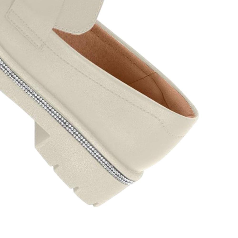 Loafer Feminino Vizzano 1422.200 off white Branco 4