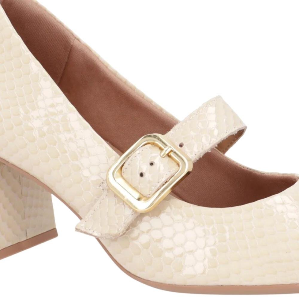 Scarpin Feminino Usaflex Al2202005 Bege 4