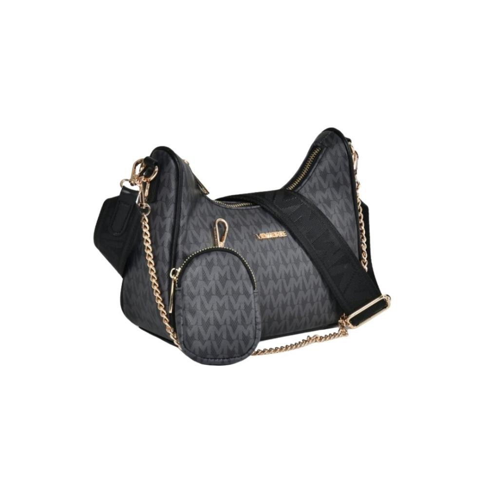 Bolsa Feminina Via Marte Shoulder B2-524-01 Preto Preto 3