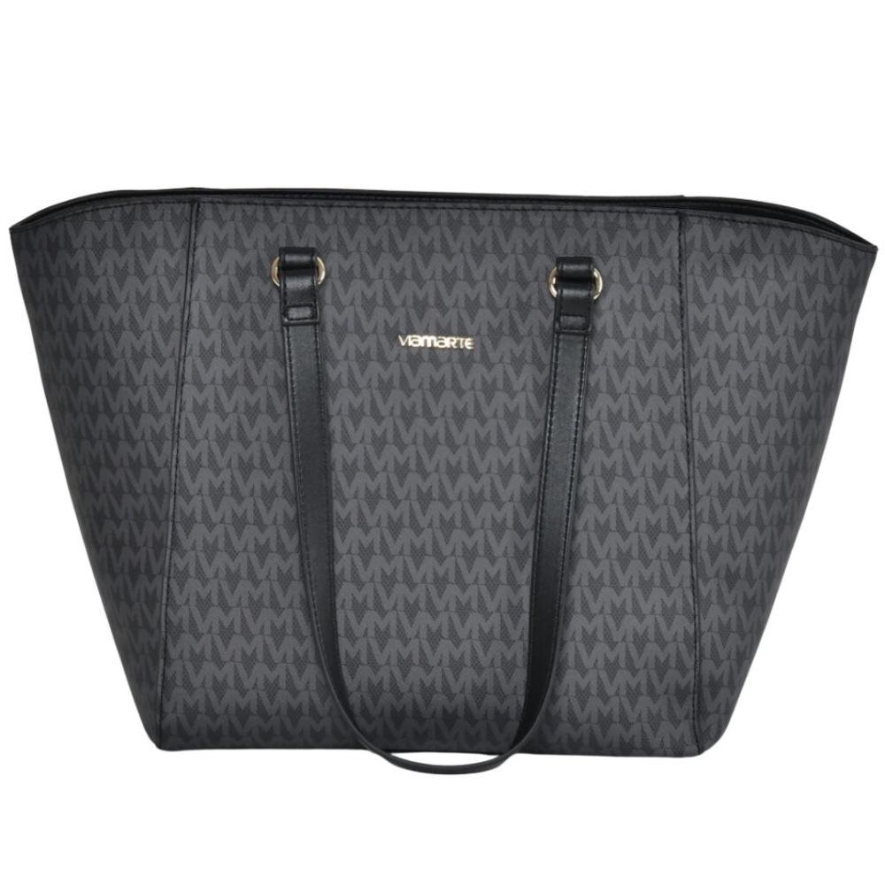 Bolsa Feminina Via Marte B2-523-01 Monograma Preto 2