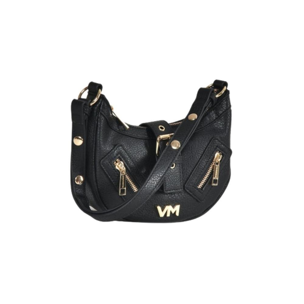 Bolsa Feminina Via Marte Shoulder B2-510-01 Preto/Gold Preto 2