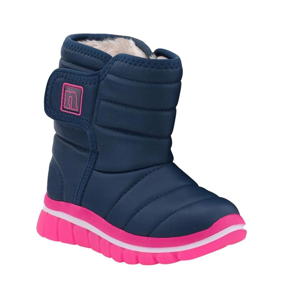 Bota Infantil Menina Novope 99001003 Com Pelo Sem Led Rosa 2