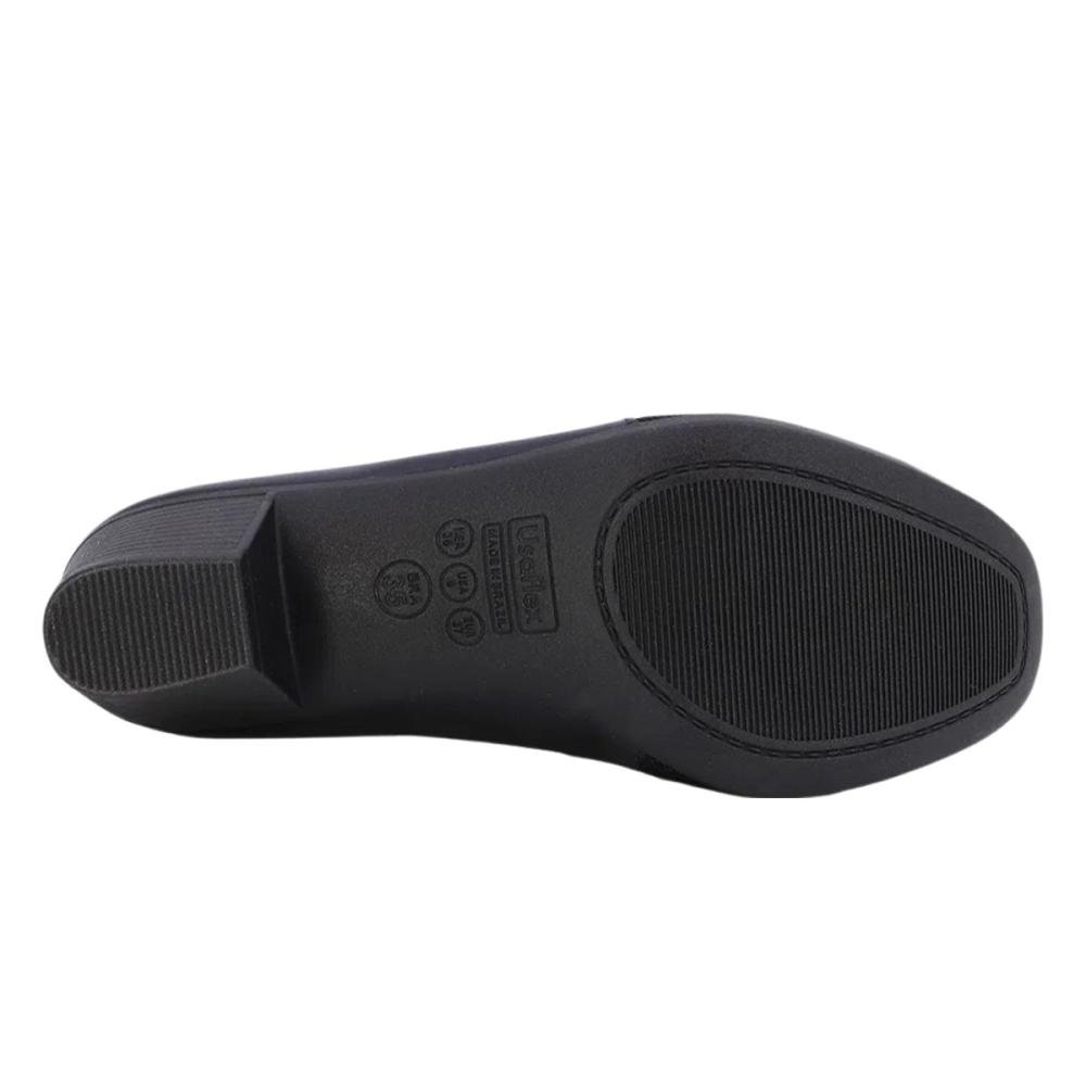 Peep Toe Feminino Usaflex Ac3220001 Salto Bloco Preto 5