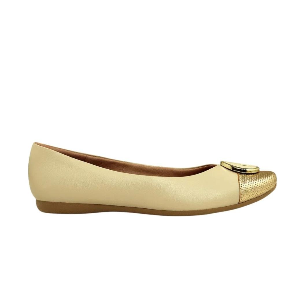 Sapatilha Feminina Usaflex T7552001 Bicolor Amarelo 1