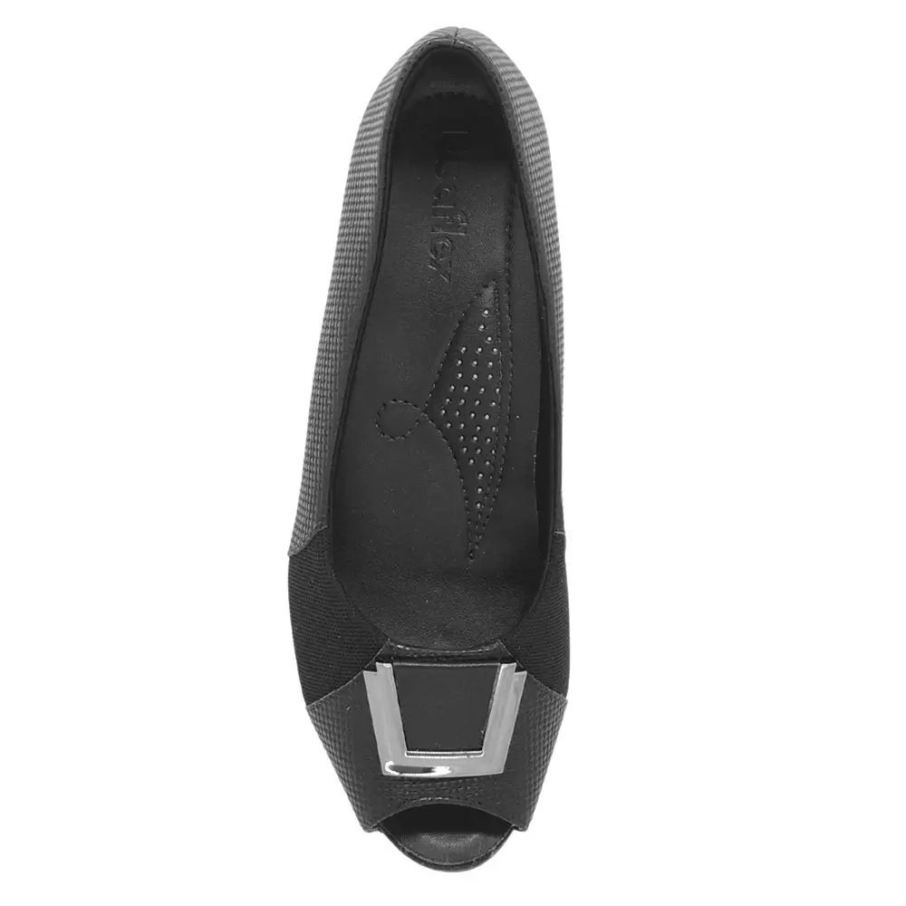 Peep Toe Feminino Usaflex N2289031 Tresse Preto 3