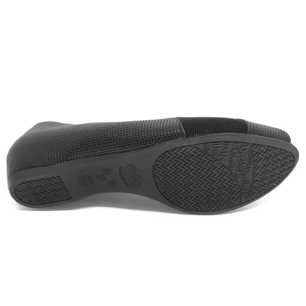 Peep Toe Feminino Usaflex N2289031 Tresse Preto 5