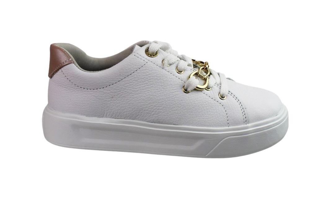 Tênis Feminino Pegada 211202-02 Burnished Branco 1