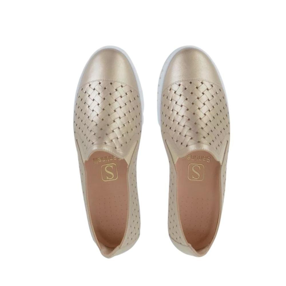 Tênis Feminino Santinelli 1528-001-232 Bege Bege 2