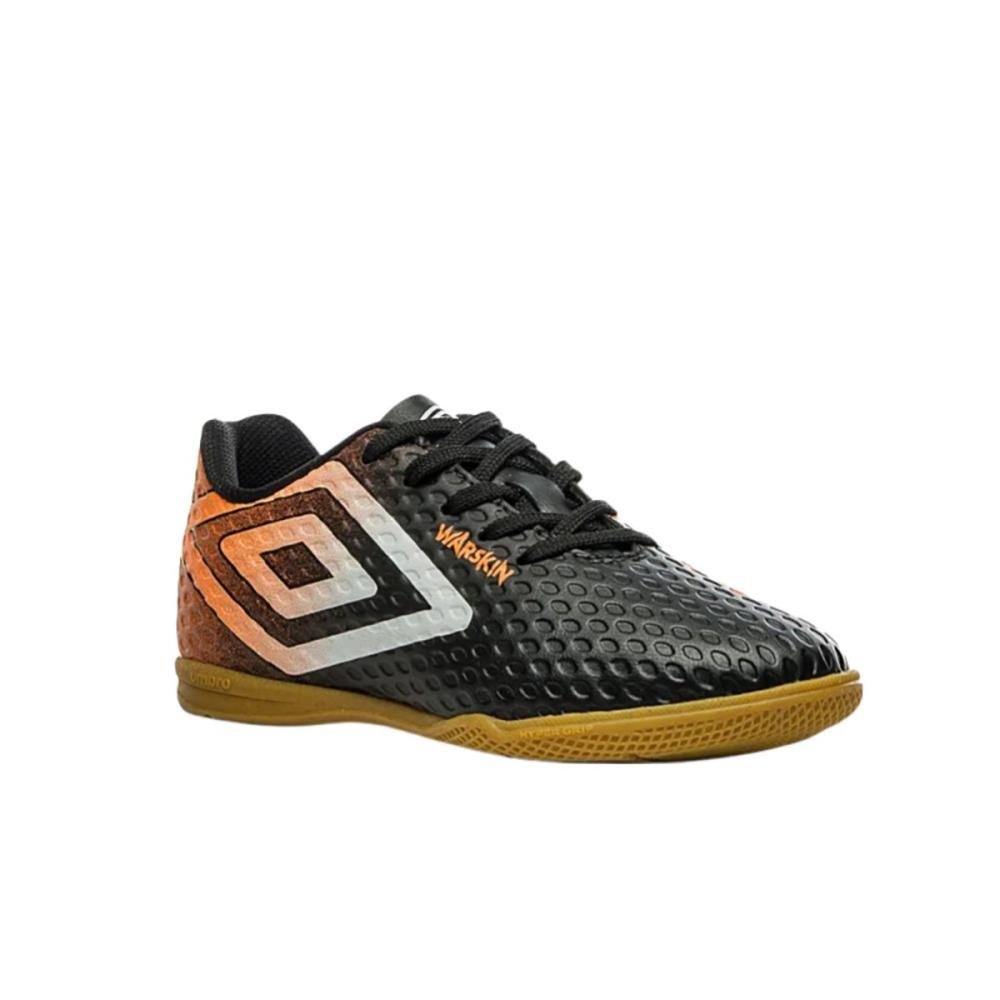 Chuteira Tênis Masculino Futsal Umbro 1168792 Warskin Preto/Laranja 3