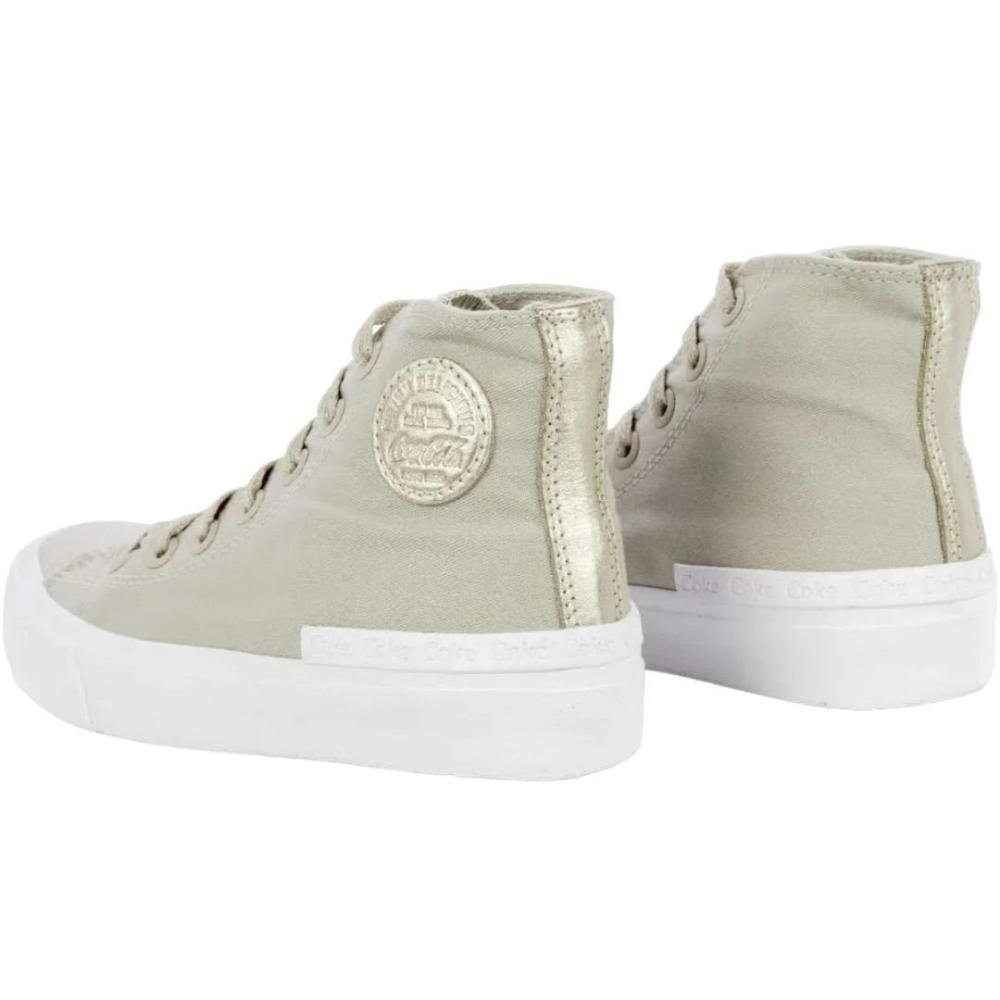 Tênis Feminino Coca-Cola Cc2287 Sunset Hi Bege 5