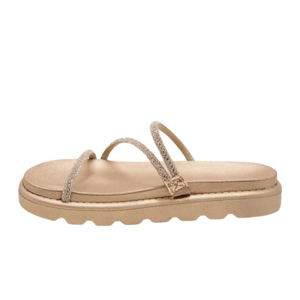 Chinelo Papete Feminino Vizzano 6459.318 Dourado 2