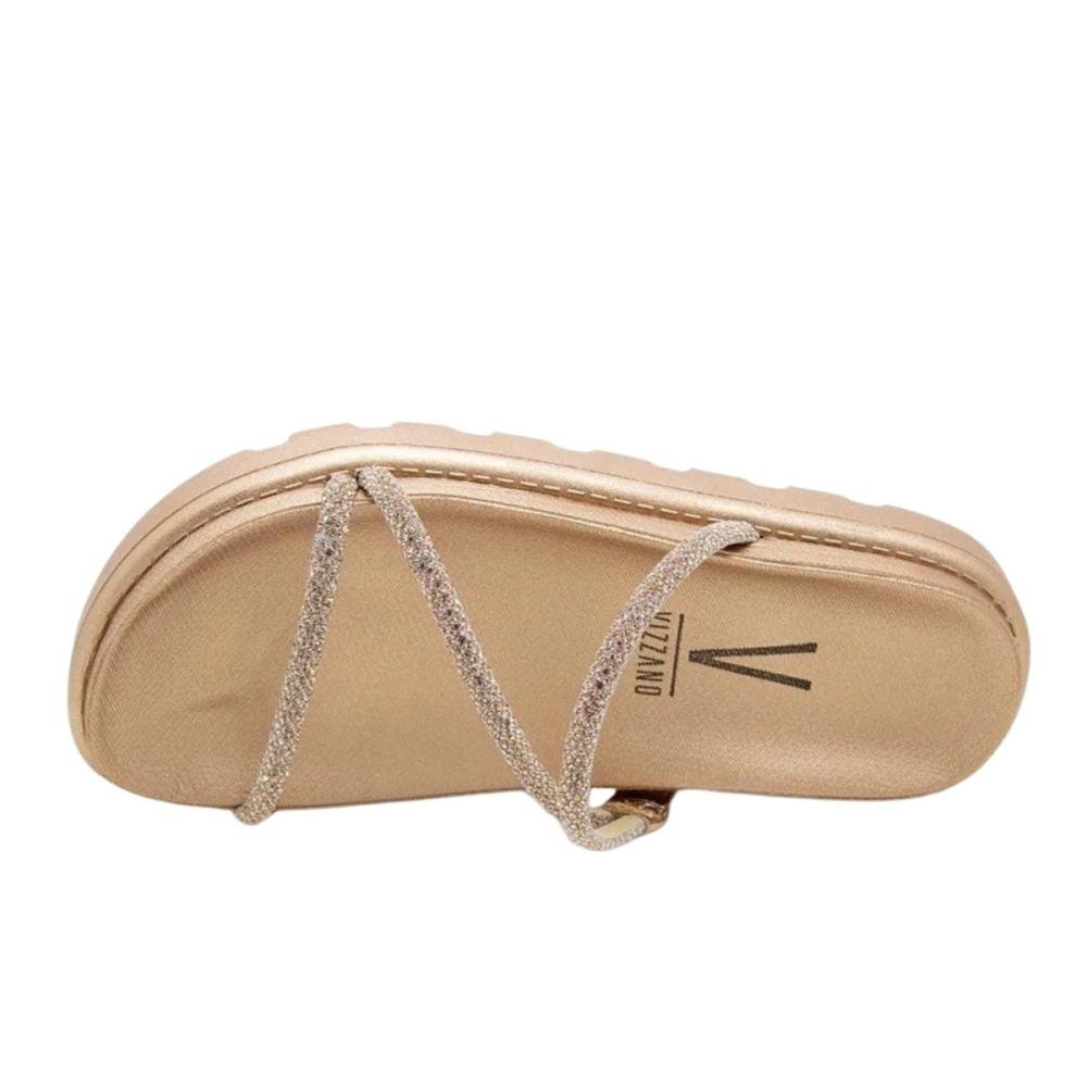 Chinelo Papete Feminino Vizzano 6459.318 Dourado 3