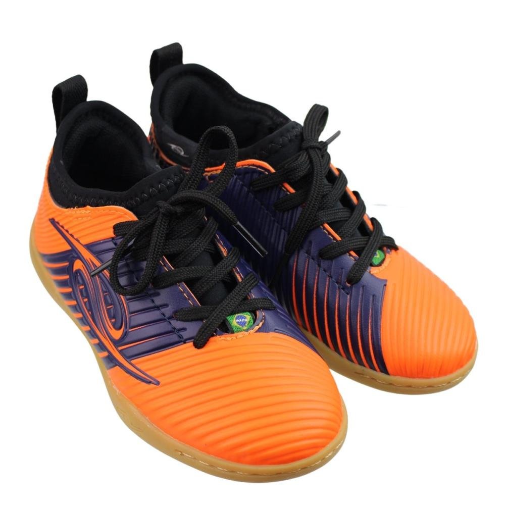 Chuteira Tênis Infantil Menino Futsal Dalponte 0871  Laranja 3