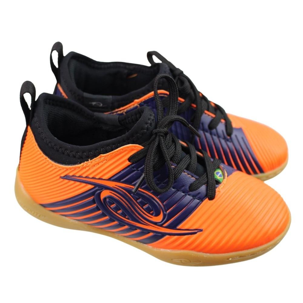 Chuteira Tênis Infantil Menino Futsal Dalponte 0871  Laranja 4