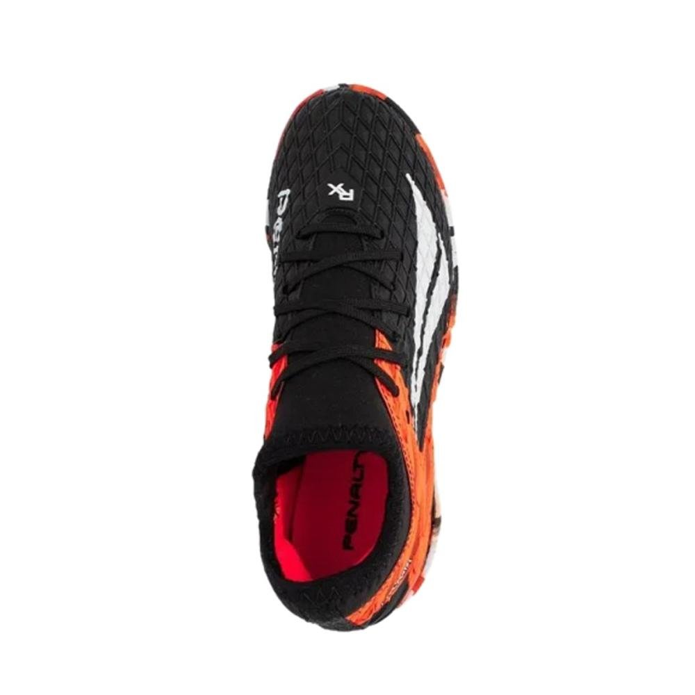 Chuteira Infantil Menino Society Penalty 246255/9771 Rx Locker Kid Preto/Laranja 3