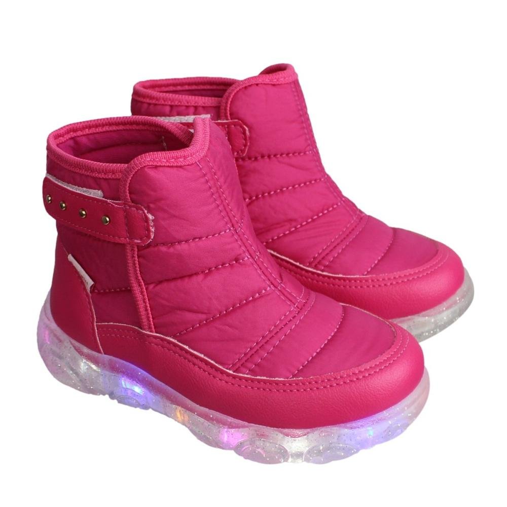 Tênis Infantil Menina Pampili 682.020 Liz Luz Rosa 4