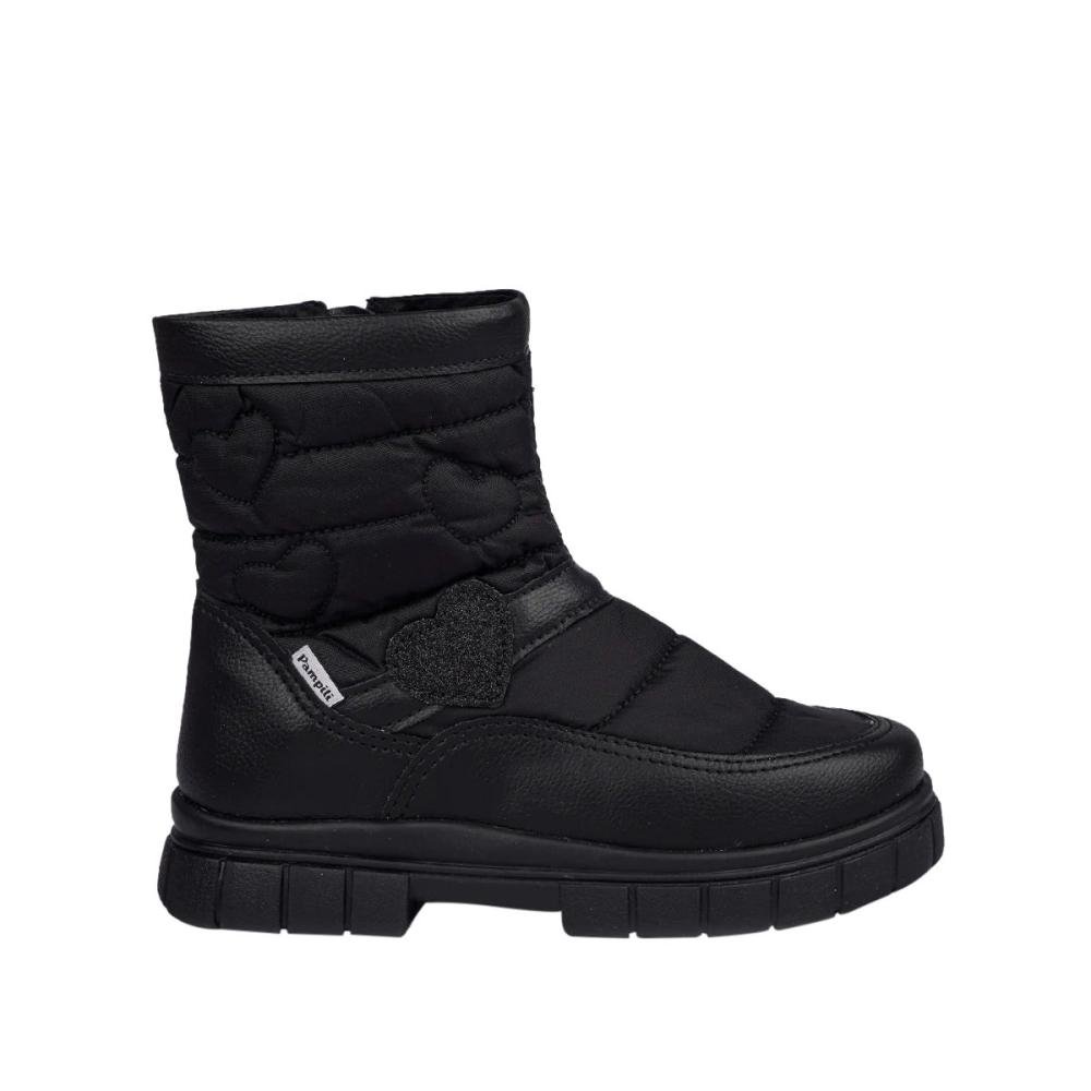 Bota Infantil Menina Pampili 711.006 Lucky Preto 1