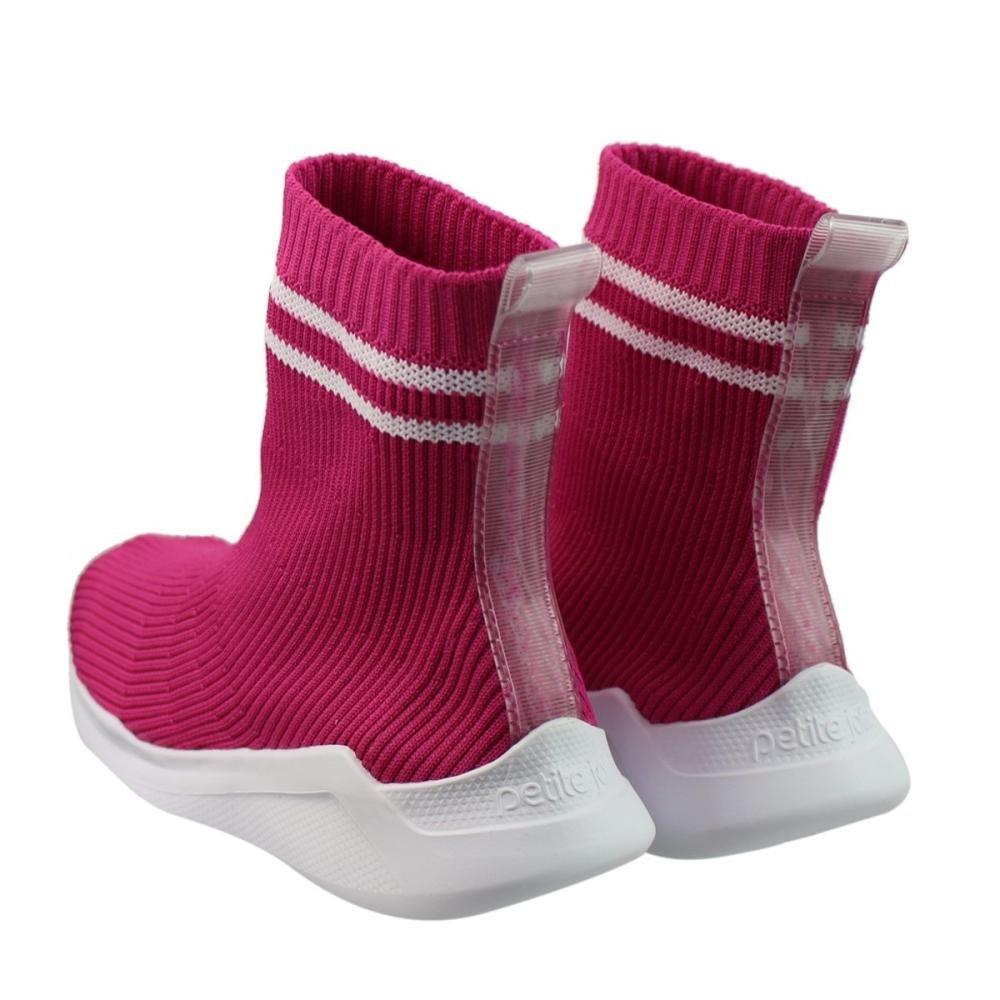 Tênis Infantil Menina Petite Jolie Pj6218in Knit/J-Lastic Rosa 4