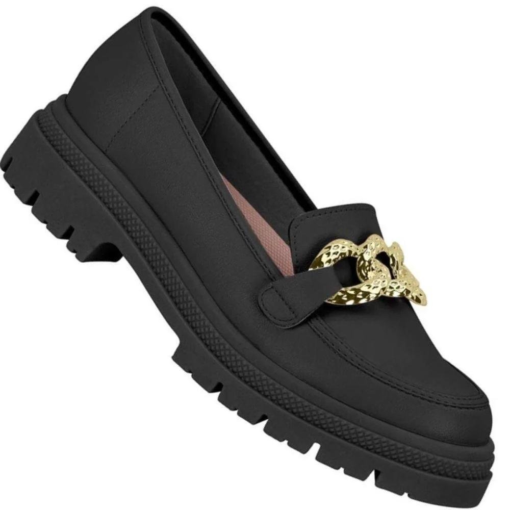 Mocassim Feminino Moleca 5775.101 Preto 2